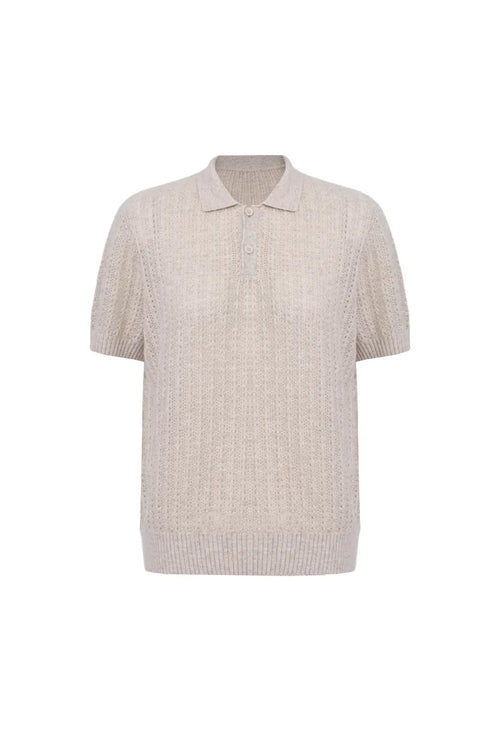 Freya Cashmere Knit Short Sleeve Polo