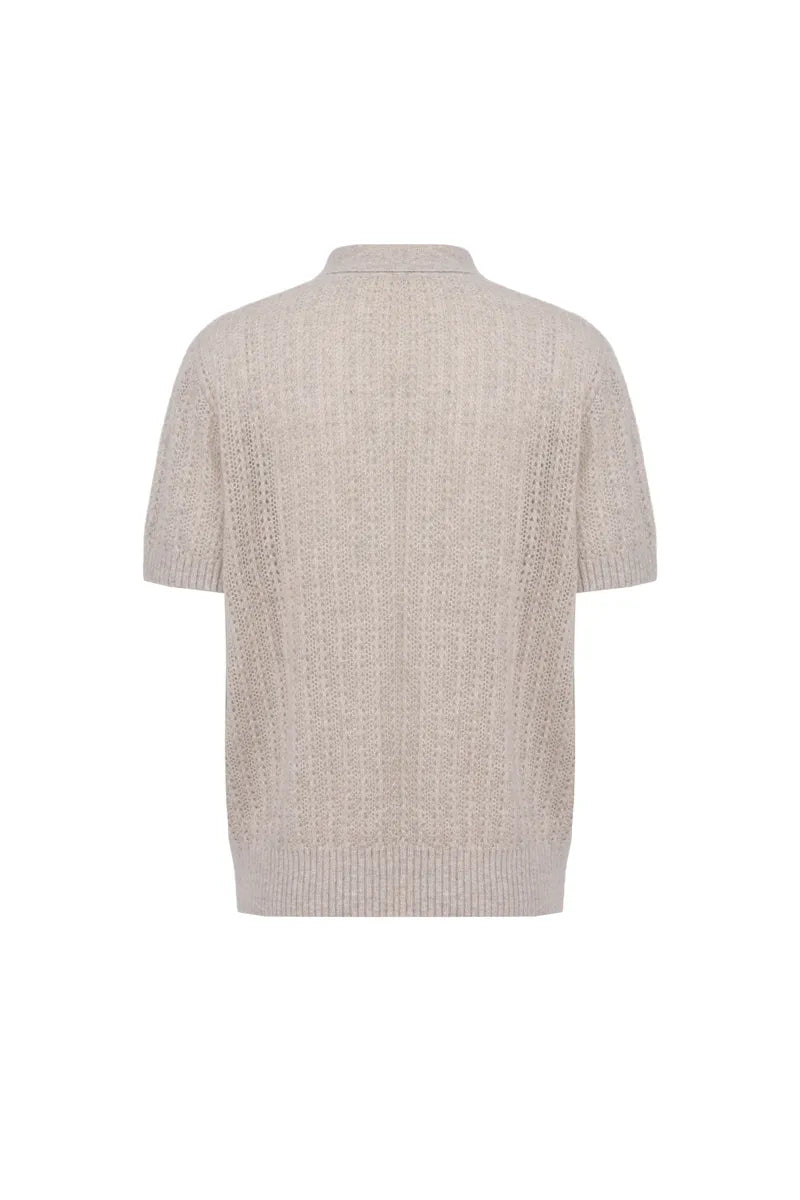 Freya Cashmere Knit Short Sleeve Polo