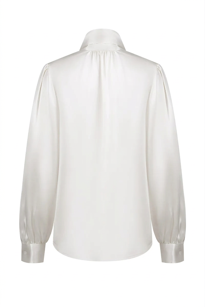 Freya Silk Bow-Tie Blouse
